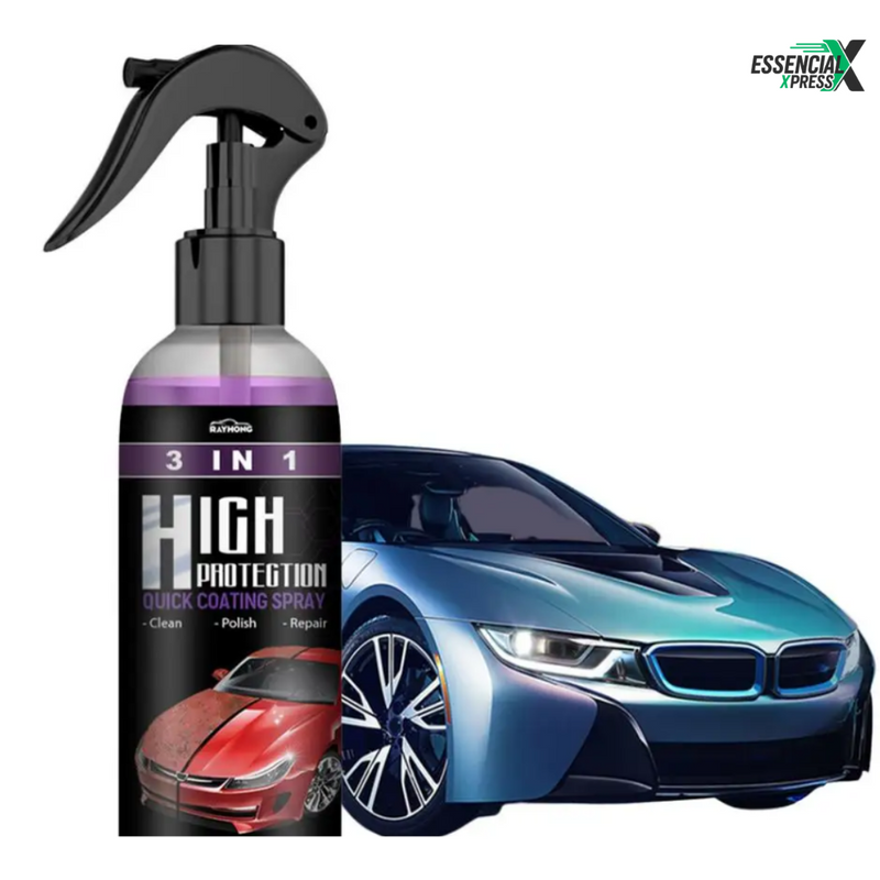 Spray 3 em 1 para Limpeza Automotiva