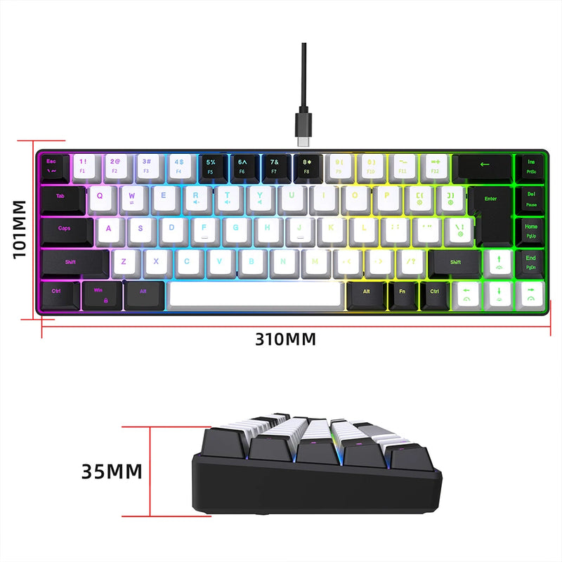 Teclado Mecânico RGB Backlight