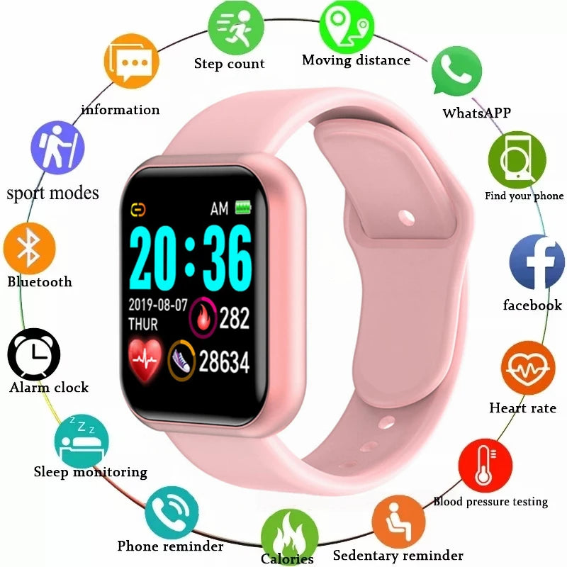 Smartwatch y68 Multifuncional Unissex