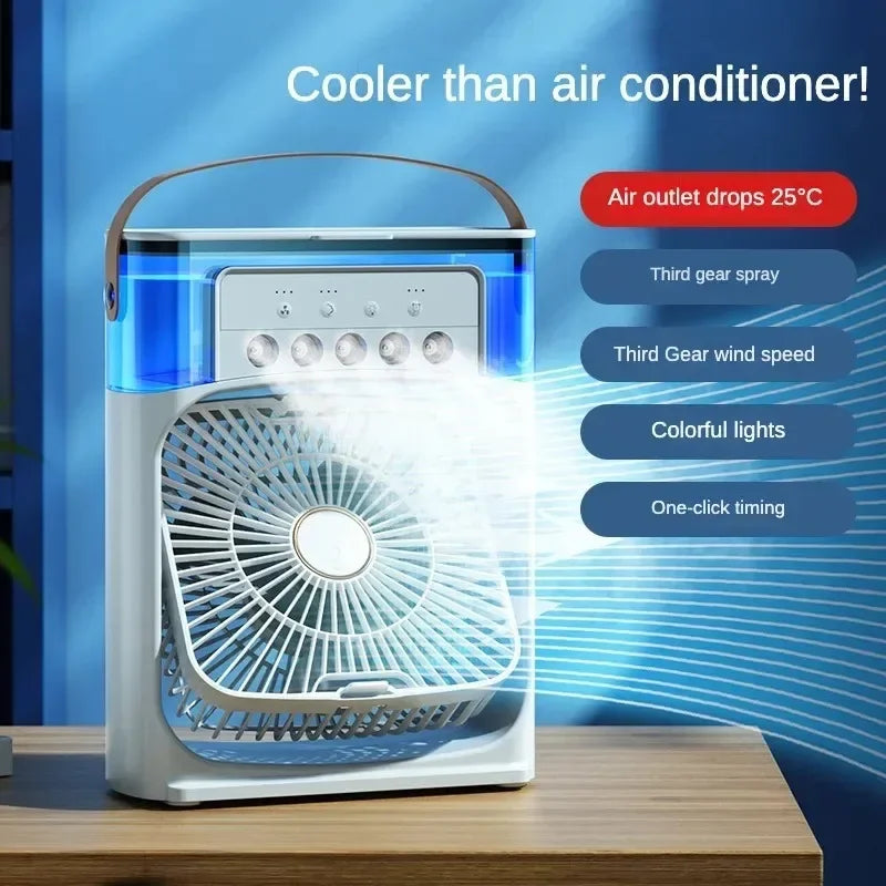 Ventilador com Humidificador de ar Portátil