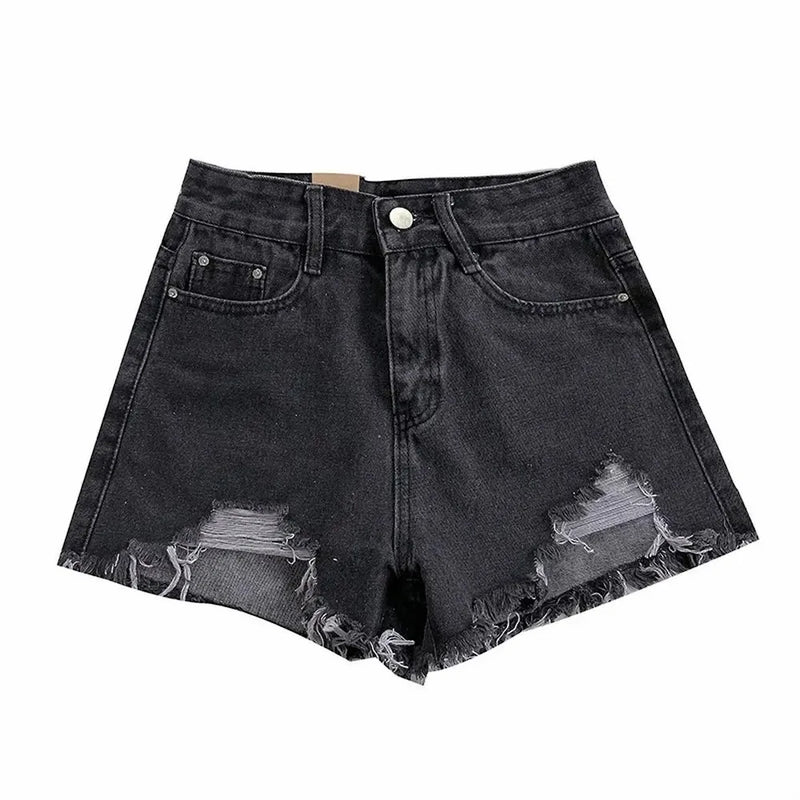 Shorts Jeans Feminino de Cintura Alta